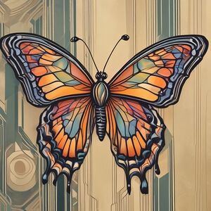 Vibrant Butterfly Wall Art Print
